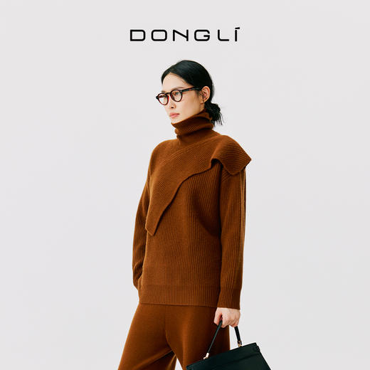 东黎 • 小山羊绒女士秋冬高领外穿套头衫 4660 商品图6