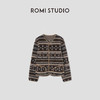 ROMI STUDIO“冬日松弛”绵羊毛摇粒绒费尔岛V领外套 RW24AW90197 商品缩略图0