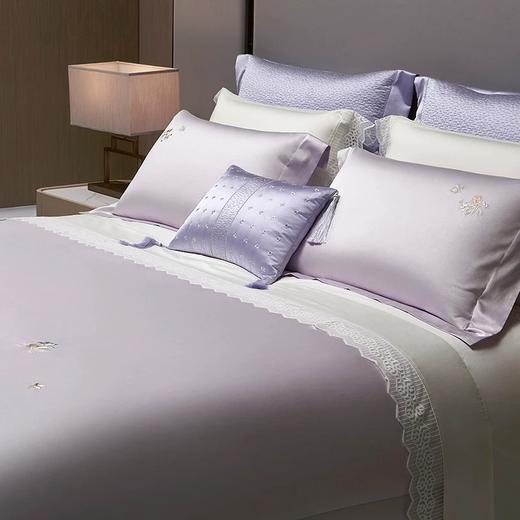 whinny/惠谊新中式简约新疆长绒棉刺绣全棉床床单式四件套 芬芳 商品图2