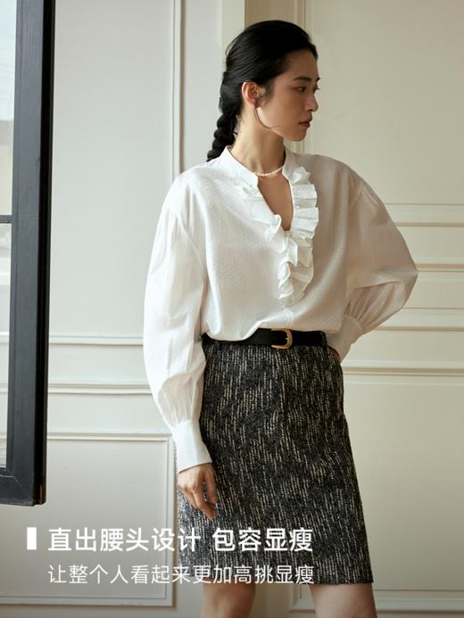 质感粗花呢直筒半裙FCE3SKT010 商品图3