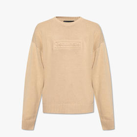 DSQUARED2 男士徽标提花棉质针织衫 驼色 S74HA1475 D13029 110