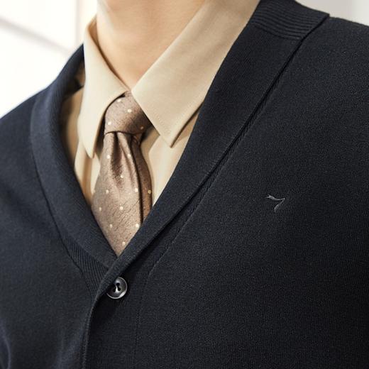 【可机洗】柒牌男装开衫毛衣男2024秋冬新款抗静电保暖外套针织衫	127Y70310 商品图2