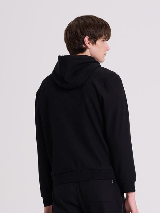 威雅/RARE 黑色间咖色套装 男士立领休闲运动套装 商品图2