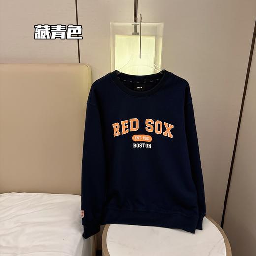 点此购买 MLB秋季男女款复古学院风字母卫衣 ma 300141 商品图5