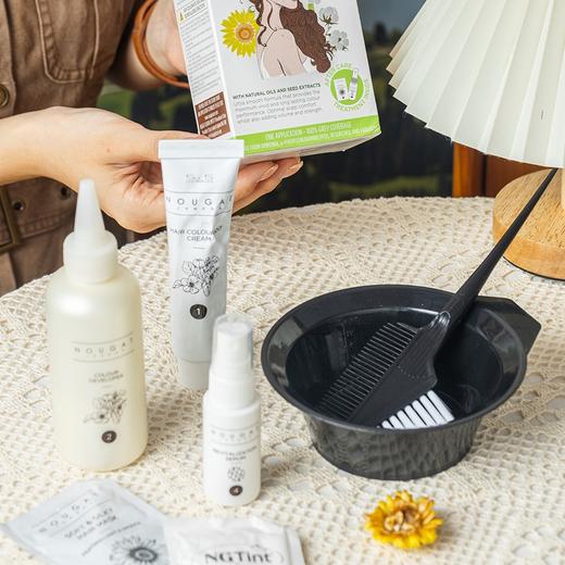 NOUGAT敦集植物染发剂|植物成分0苯0氨，温和不刺激，染护合一，持久护发固色 商品图1