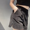 Z1百搭休闲绒面短裤40915（黑） 秋季 944060010321 商品缩略图1