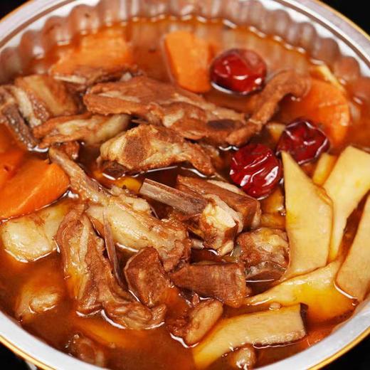 【加热即食】肉质细腻 口感饱满不塞牙 | 内蒙草饲羊汇柒鲜红焖羊排 羊肉汤锅/火锅半成品 1.14kg/盒 商品图0