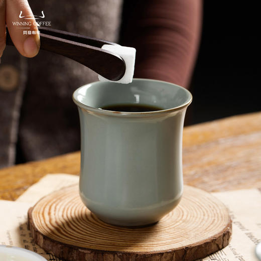 问鼎汝窑咖啡杯束腰杯 商品图4