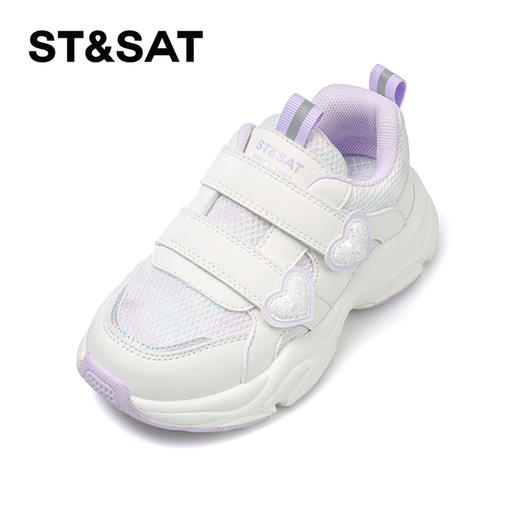 【童鞋】星期六甜美爱心细闪网面运动鞋SSC3192L30 商品图9