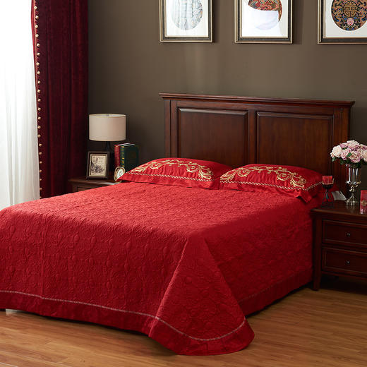 【品牌直营】【婚庆系列 比翼双飞】奢享60支匹马棉婚庆四件套六件套十件套床上用品套件 商品图6