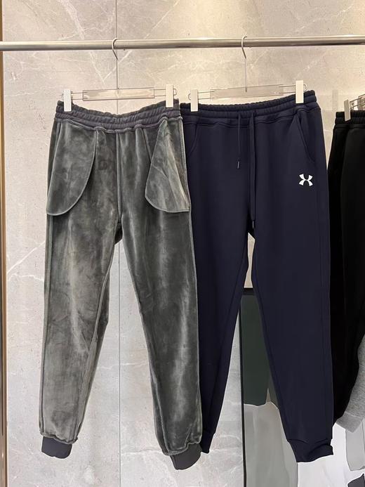 男女同款秋冬加绒水貂绒暖暖卫裤 商品图13