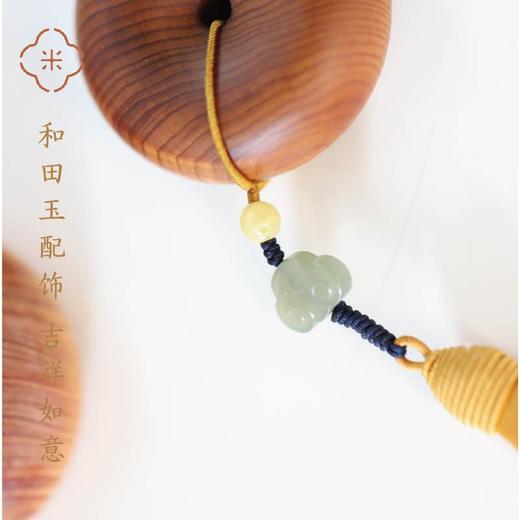 米马饰物 天然崖柏 安心平安扣手把件 肥肥胖胖一大颗 商品图3