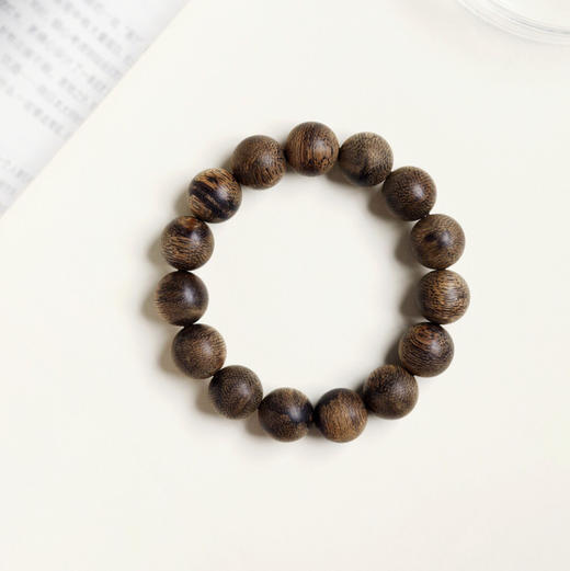 【青山精选】14mm15颗 文莱九分沉 天然老料沉香 手串 约22.7g CX14001 商品图4