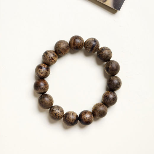 【青山精选】14mm15颗 文莱九分沉 天然老料沉香 手串 约22.7g CX14001 商品图0