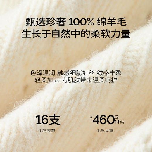 【严选】【圈圈羊毛】伊芙丽复古学院海军领针织开衫2024冬季新款毛衣外套1FA935201 商品图4