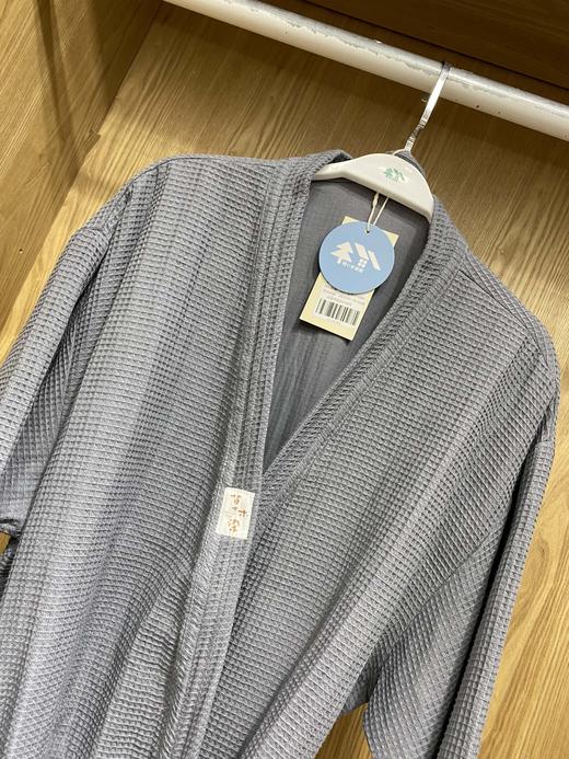 松植屋全棉纱华夫格浴袍浴衣100%纯棉舒适透气不粘皮肤 商品图4