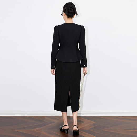 【高货wl】全新升级【铂金会员367/天猫489/差价122】(21843) 洛诗琳高级感修身显瘦短外套时尚泡泡袖通勤小西装外套 商品图4