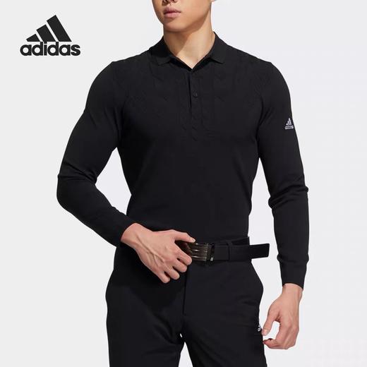 Adidas/阿迪达斯正品2021新款男子休闲运动长袖Polo衫GT3656 商品图0