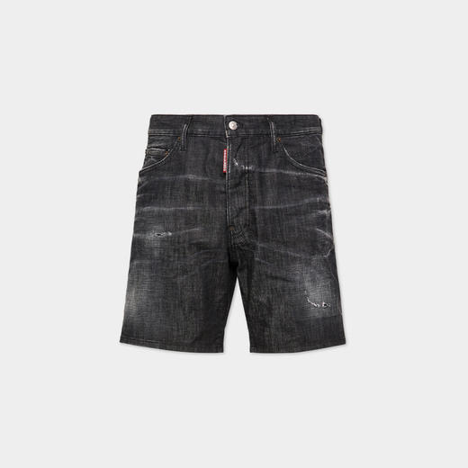 DSQUARED2 男士徽标标签弹力牛仔短裤 灰色 S74MU0858 S30357 900 商品图0