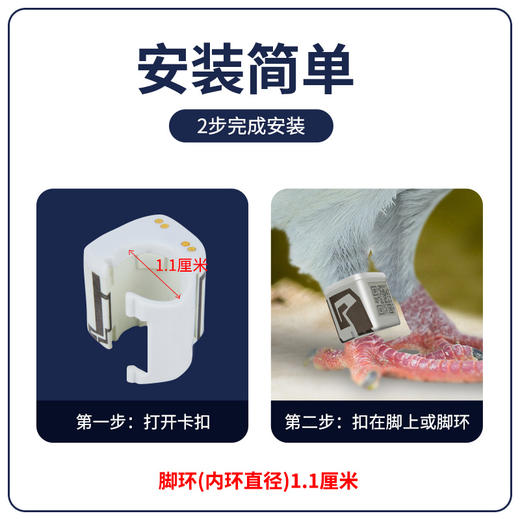 品宁大鸽大鸽子定位器防丢失GPS北斗鹦鹉追踪器动物鸟类飞禽定位j 商品图1