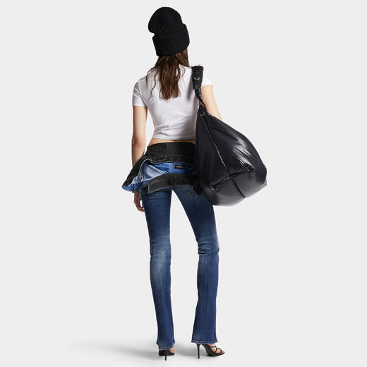 DSQUARED2 女士徽标标签小号休闲牛仔裤 蓝色 S80LA0069 S30664 470 商品图3