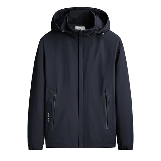 【可拆卸帽】【新款DSF】大依优型大码男装连帽薄棉弹力棉衣夹克加肥加大休闲夹克胖子外套上衣 商品图4