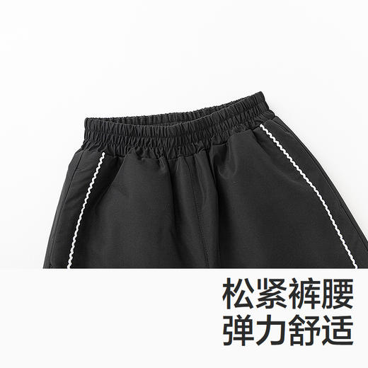 森马儿童羽绒裤2024新款宽松束脚裤厚款长裤冬季运动风裤子女童装 商品图2