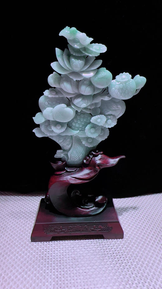 620449翡翠摆件【花开富贵】 商品图3