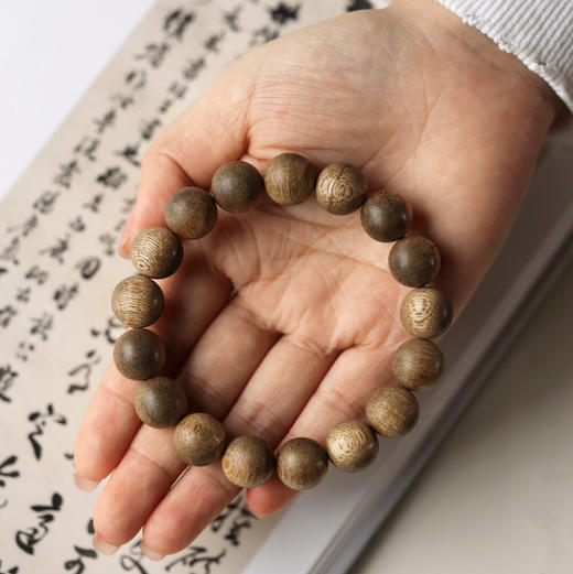 【青山精选】13mm17颗 马泥涝沉香 天然结香手串 12.3g CX00013 商品图3