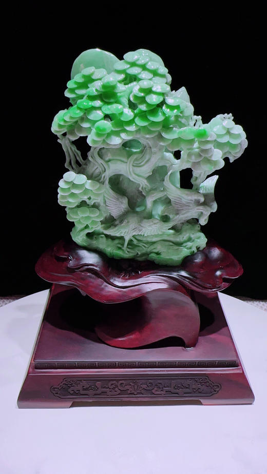 620457翡翠摆件【松鹤延年】 商品图5