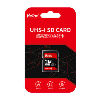 朗科（Netac）16GB SD存储卡 U1 C10 读速高达90MB/s 高速连拍 全高清视频录制 单反数码相机&摄像机内存卡 /数码 /数码配件 /存储卡 商品图0