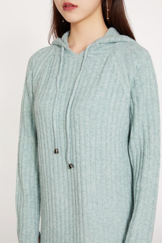 HAYES 薄荷绿针织连帽卫衣连衣裙 10282 商品图3