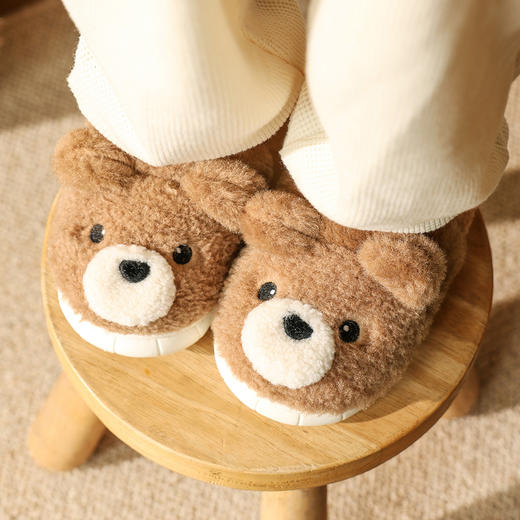 巴拉巴拉童鞋儿童棉拖鞋男童女童家居鞋加绒2024冬季新款包跟鞋子 商品图3