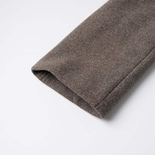 ROMI STUDIO“”山羊绒羊毛混纺斜纹收腰长款风衣 441D3036 商品图2