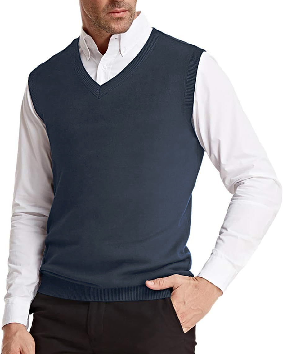 老板  2024秋季新款 V领 针织羊毛背心 Z-12023