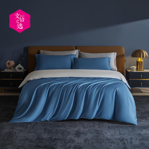【文怡之选】绘睡 60支长绒棉贡缎件套 床单&被罩&枕套 细腻亲肤 柔软舒适 床品 多色多尺码可选 商品图2