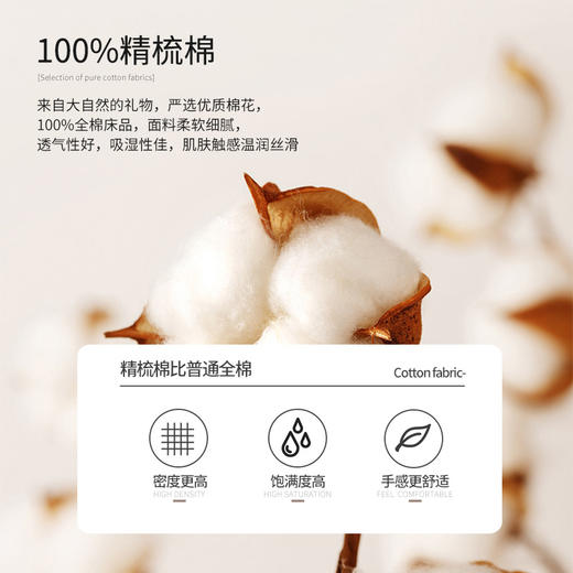 【维科家纺】轻奢全棉磨毛床上四件套高级感纯棉双层纱高档床品被套床单四件套 商品图1