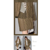 COCOBELLA[莱赛尔]复古炒色菱形格纹半身裙女秋冬A字裙HS0057 商品缩略图2