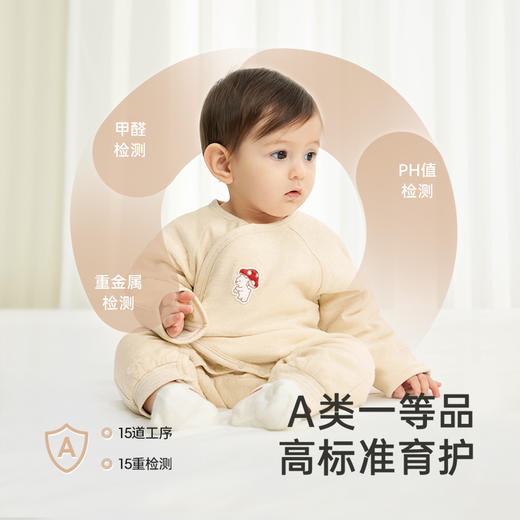 【商场同款】英氏新生儿连体衣抗菌纯棉婴儿衣服秋冬爬服新款 商品图2