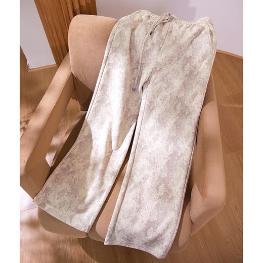 混纺提花针织裤 商品图4