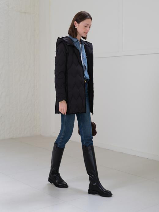 摩登经典复古平衡纱小脚牛仔裤FCE3JEN184 商品图13