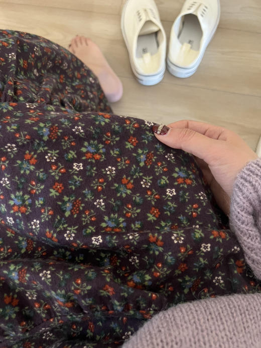 碎花裙磨毛 商品图2