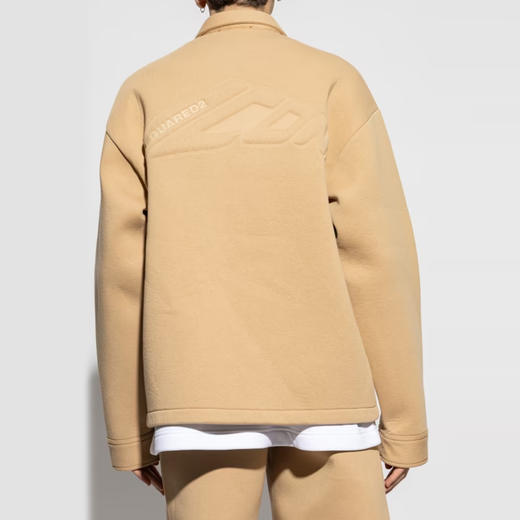 DSQUARED2 男士徽标压花棉质休闲外套 卡其色 S79DL0043 D25011 113 商品图2