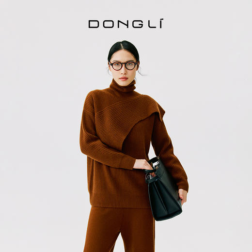 东黎 • 小山羊绒女士秋冬高领外穿套头衫 4660 商品图2