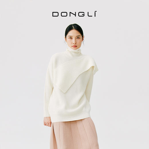 东黎 • 小山羊绒女士秋冬高领外穿套头衫 4660 商品图1