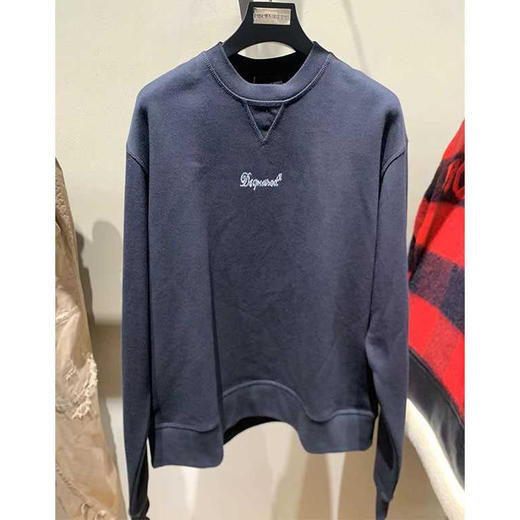 DSQUARED2 女士徽标刺绣棉质长袖卫衣 黑色 S72GU0471 S25516 900 商品图0