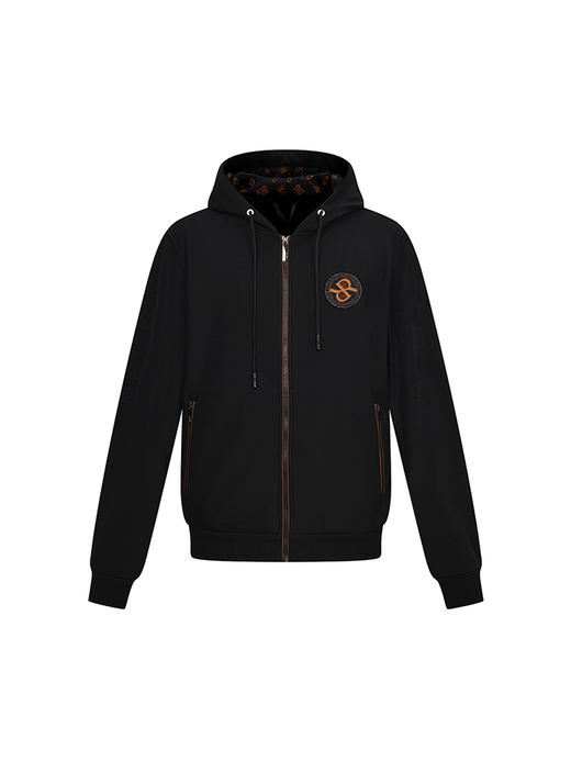 威雅/RARE 黑色间咖色套装 男士立领休闲运动套装 商品图4