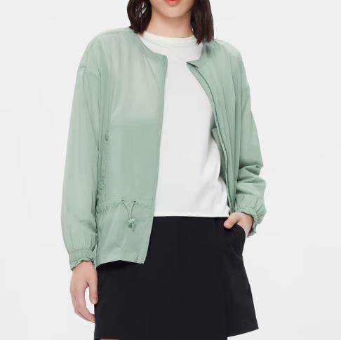 法国AIGLE女超轻风衣灰薄荷色AJ973 商品图0