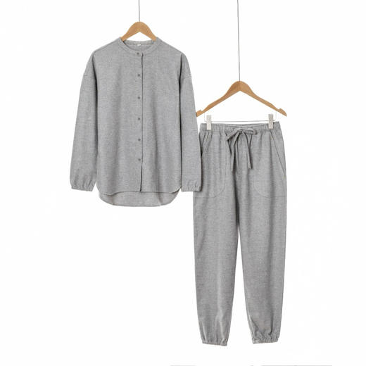 宜色家女士定制款法兰绒全棉家居服 商品图2