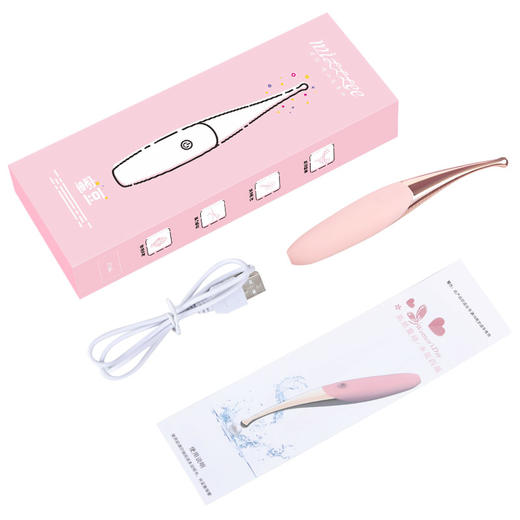 谜姬 蜜豆点潮笔阴蒂刺激高频震动棒点潮笔高频仙女棒G点私处按摩女性抽插处女插入式情趣工具房事女生自慰器兴奋神器 挑逗强震点潮笔 商品图6